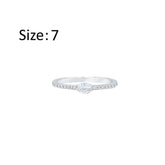 عصفور كريستال خاتم فضة عيار 925 مرصع بفص زركون ماركيز و فصوص الزركون الدائرية RM0133-7